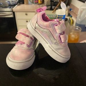 Toddler Vans pink Tye Dye shoes